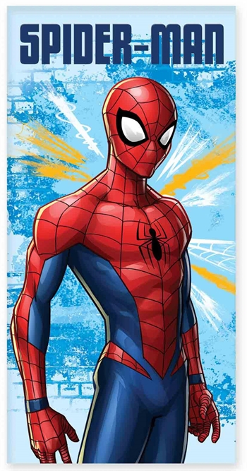 2: Badehåndklæde - 70x140 cm - Marvel Spiderman - 100% Bomuld